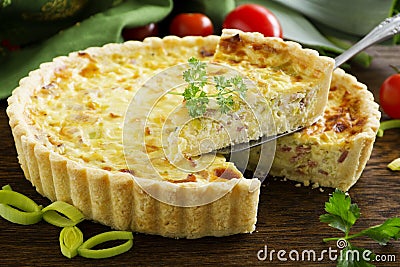 Quiche lorraine Stock Photo