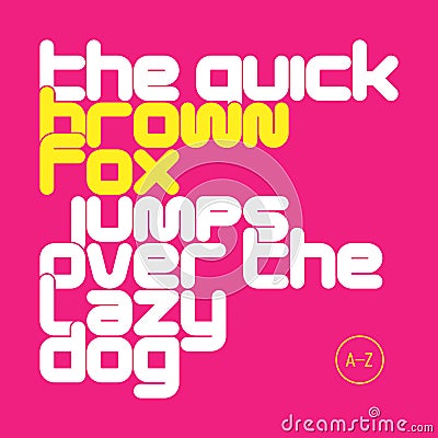 The Quick Brown Fox Jumps Over The Lazy Dog Lowercase Letters Font