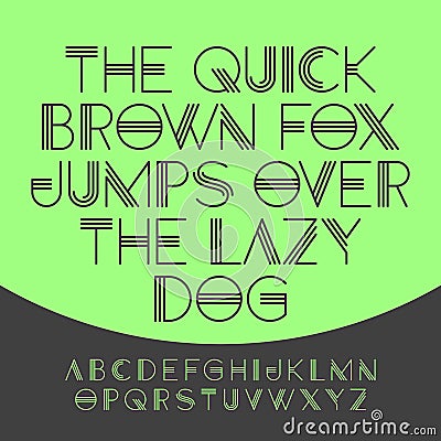 The quick brown fox jumps over the lazy dog Vector Illustration