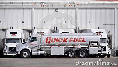 Quick Fuel Gas Truck Editorial Stock Photo