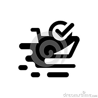 Quick shopping icon Vector Illustration