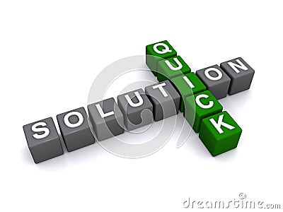 Quick solution Stock Photo