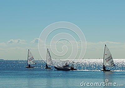 A quick Tow to the Starting Line! Editorial Stock Photo