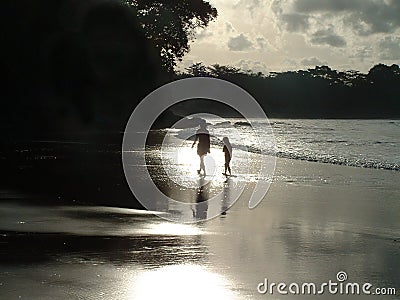 Quiet beach Stock Photo