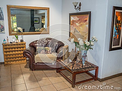 Quiet corner inside a suburban home Editorial Stock Photo