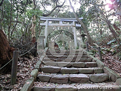 A quiet little shrine Stock Photo