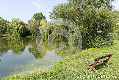 Quiet park Stock Photo