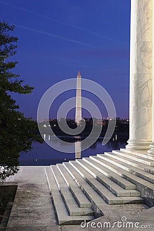 Quiet Reflections DC Monuments Stock Photo