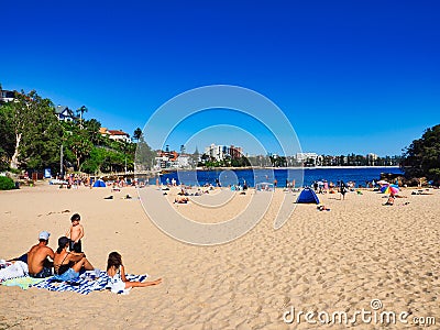 Quiet Summer Morning on Shelley Beach, Manly, Sydney, Australia Editorial Stock Photo