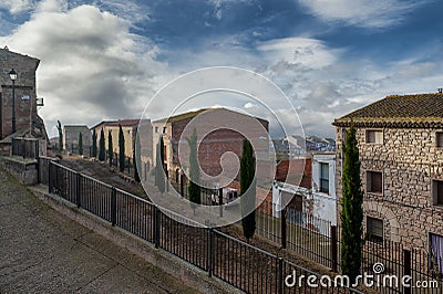 The quiet town of Torrebesses Stock Photo
