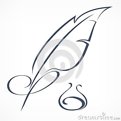 Quill pen Vector Illustration