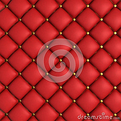 Quilted Leather Background Stock Photo