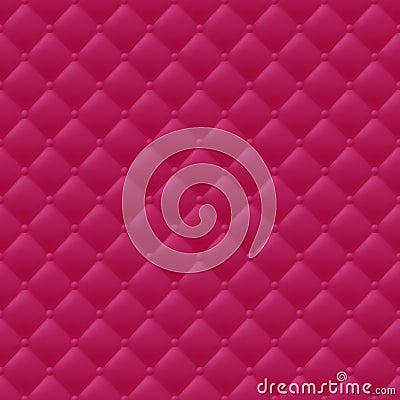 Quilted simple seamless pattern. Red color. Vector Illustration