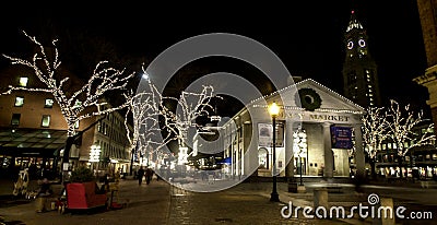 Quincy Market, Boston, MA Editorial Stock Photo