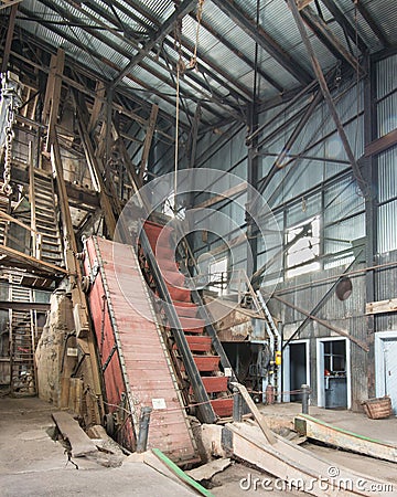 Quincy Mine Skip Road, Keweenaw National Historical Park, MI Editorial Stock Photo