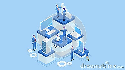 ?quipe d'experts isom?trique pour l'analyse de donn?es, statistiques commerciales, gestion, consultant, vente Analytics avanc? illustration libre de droits ?quipe d'experts isom?trique pour l'analyse de donn?es, statistiques commerciales, gestion, consultant, vente Analytics avanc? illustration libre de droits