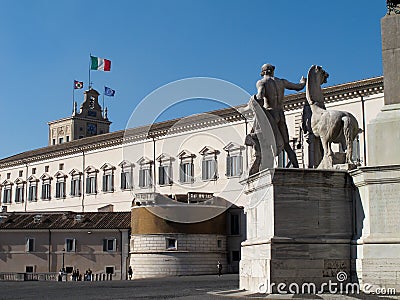 The Quirinal Palace in Rome Editorial Stock Photo