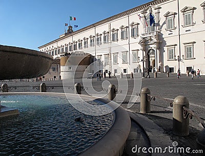 The Quirinal Palace in Rome Editorial Stock Photo