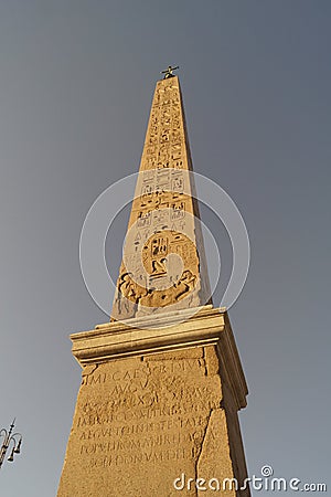 Quirinal square obelisk Stock Photo