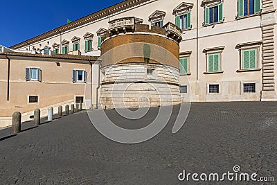 Quirinal Square and Quirinal Palace Palazzo del Quirinale, Rome, Italy Stock Photo