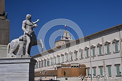 Quirinale Palace in Rome, Italy. Stock Photo