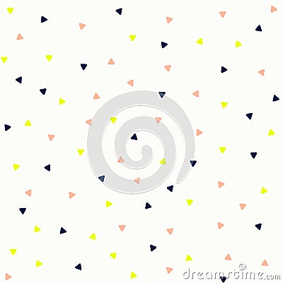 Quirky arty digital triangles pattern Stock Photo