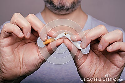 Quit smoking Stock Photo