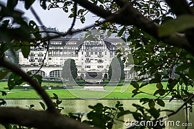 Quitandinha Palace Hotel in Petropolis Stock Photo