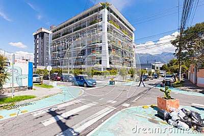 Floresta district view Quito Ecuador Editorial Stock Photo