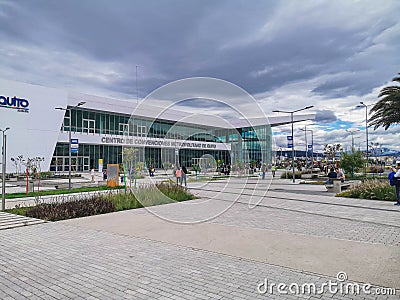 Quito, Pichincha Ecuador - October 25, 2019: Bicentennial Event Center, middle of Quito near an airfield, A convention Editorial Stock Photo