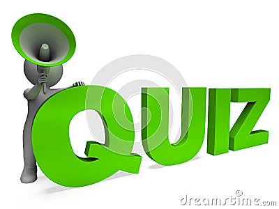 Quiz Character Means Test Questions Answers Or Questioning Stock Photo