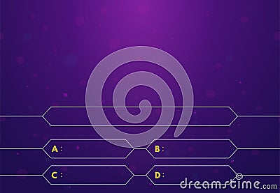 Quiz game background Vector Illustration