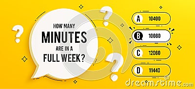 Quiz game menu, test questions choice. Template for TV show or trivia game. Riddle with question and answer. Vector Vector Illustration