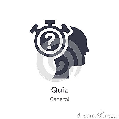quiz icon. isolated quiz icon vector illustration from general collection. editable sing symbol can be use for web site and mobile Vector Illustration