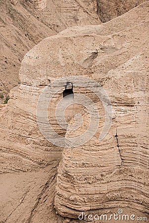 Qumran Cave 4Q Stock Photo