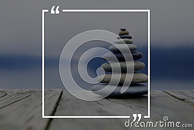 Quotation Marks Frame Message Copy Space Concept Stock Photo