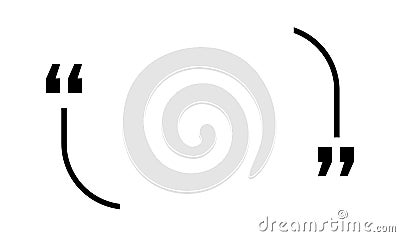Quote box frames. Quotation bubble. Vector opinion or description textbox Vector Illustration