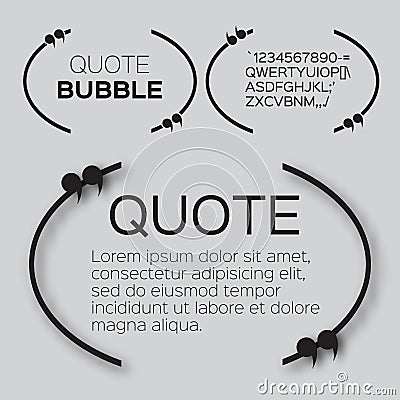 Quote bubble. Vector Illustration