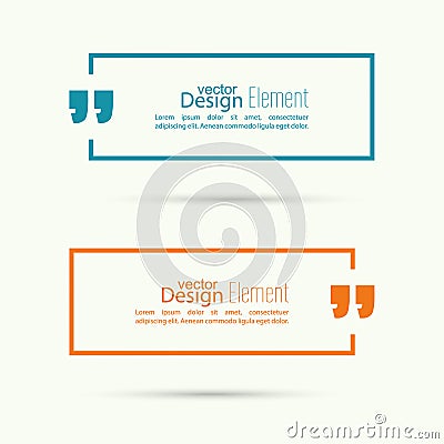 Quote sign icon Vector Illustration