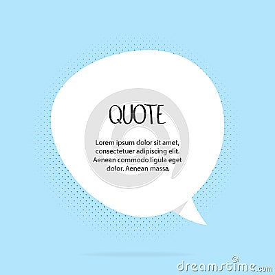 Quotes frames. Quote remark, mention quotations frame and callout text template. Talk remark quotation frames, citation memo or Stock Photo