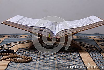 Quran - holy book of Muslims around the world antique read prayer spiritual faith god ramadan kareem month Stock Photo