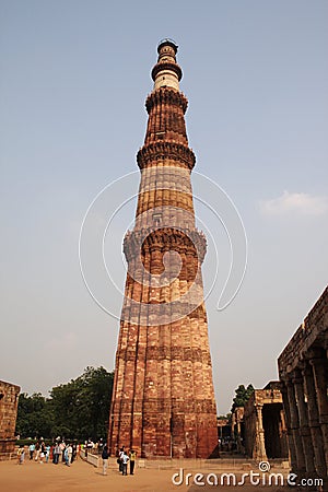 Qutab Minar, New Delhi Stock Photo