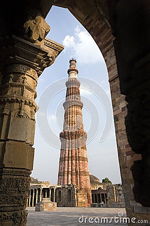 Qutb Minar - Delhi - India Stock Photo