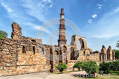 Qutub Minar Stock Photo
