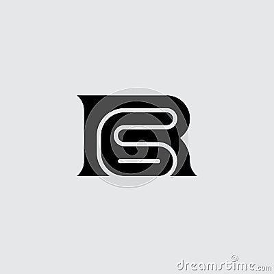 R and 6 - logo. R6 - monogram or logotype. 6R - design element or icon. Vector Vector Illustration