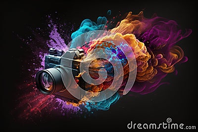 r speedExplosive Telescope: Stunning Canon Photography at f 8 Stock Photo