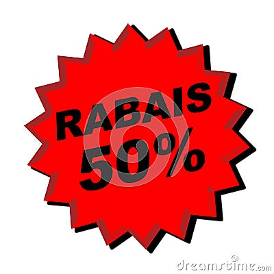 Rabais Sign Stock Photo