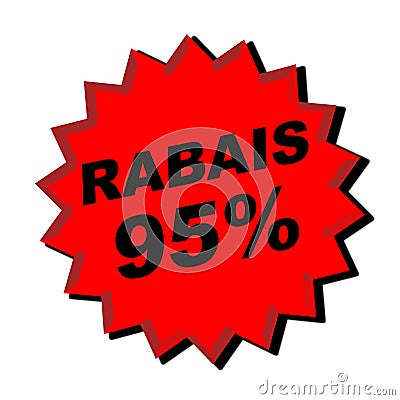 Rabais Sign Stock Photo