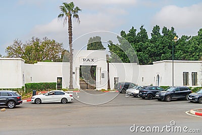 Rabat. Morocco. Christian Cemetery is situated close to the mosque Masjid Chiadmi and the bus station Aakari. Landmarks. Editorial Stock Photo