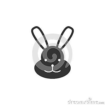 Rabbit, easter icon Vector Illustration